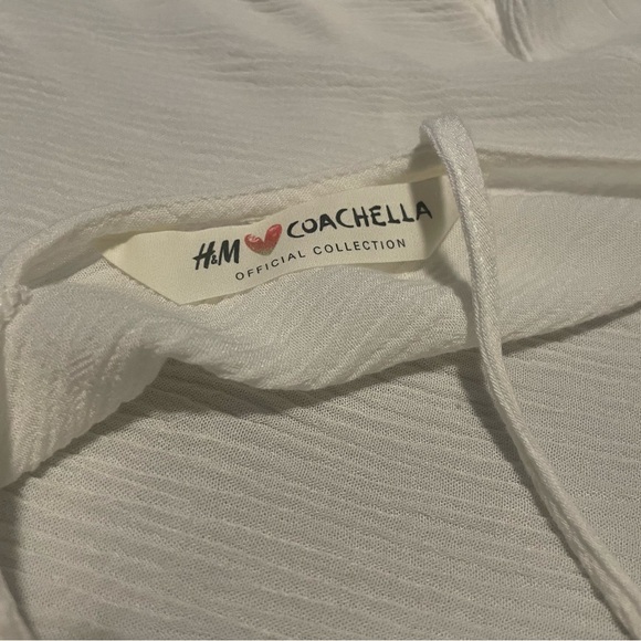 H&M Coachella Collection White Lace Top Size S - Picture 3 of 3